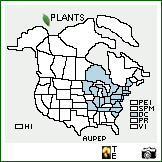 Distribution of Aureolaria pedicularia (L.) Raf. var. pedicularia. . Image Available. 