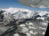 Picture of the San Juan Mountains taken from an airplane