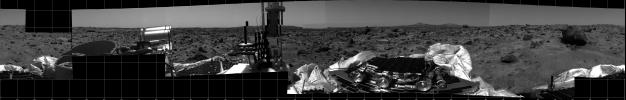 360 degree panorama of Martian surface