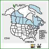 Distribution of Carex brunnescens (Pers.) Poir. ssp. brunnescens. . 