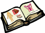 Illustration of medical reference book