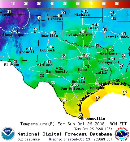 National Digital Forecast Database Image