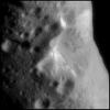 Oblique View of Eros' Crater