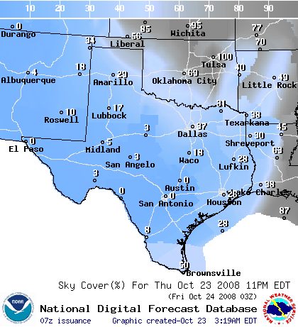 National Digital Forecast Database Image