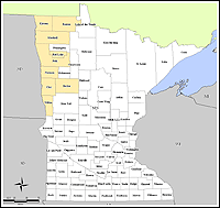 Map of Declared Counties for Disaster 1648