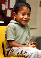 Image of a boy smiling