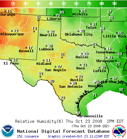 National Digital Forecast Database Image