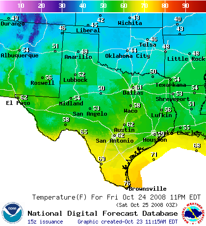 National Digital Forecast Database Image