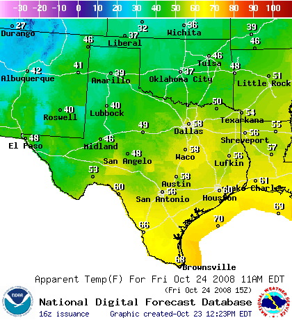 National Digital Forecast Database Image