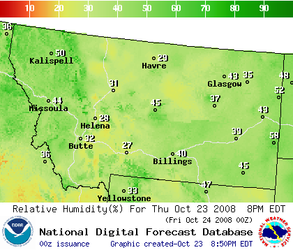 National Digital Forecast Database Image