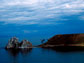 Photo of Shaman Rock on Russia's Lake Baikal, the world's largest freshwater lake.