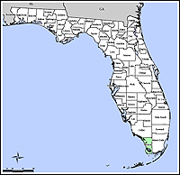 Map of Declared Counties for Emergency 3293