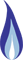 Graphic of a natural gas blue flame