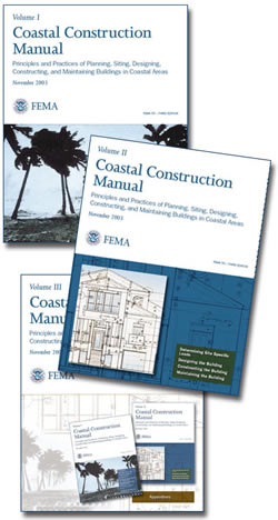 photos of front covers of FEMA 55 Volumes 1-3