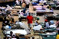 Evacuees filled one of the shelters during Hurricane Gustav.