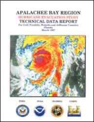[graphic of cover of report-Apalachee Bay Region: Hurricane Evacuation Study-Technical Data Report for Gulf, Franklin, Wakulla and Jefferson Counties, Florida]