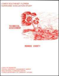 [graphic of cover of report-Lower Southeast Florida Hurricane Evacuation Study: Technical Assessment for Monroe County]