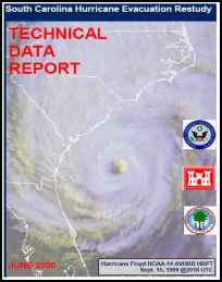 [graphic of cover of report-South Carolina Hurricane Evacuation Restudy: Technical Data Report]