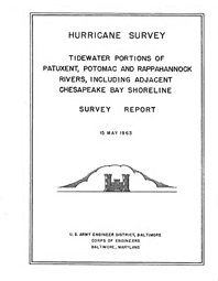 [graphic of cover of report-Tidewater Portions of Patuxent, Potomac, and Rappahannock Rivers, including adjacent Chesapeake Bay Shoreline]