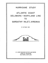 [graphic of cover of report-Atlantic Coast Delaware-Maryland Line to Gargathy Inlet, Virginia]