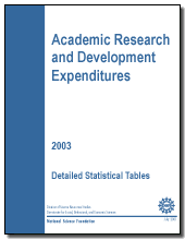 Academic Research and Development Expenditures: Fiscal Year 2003.