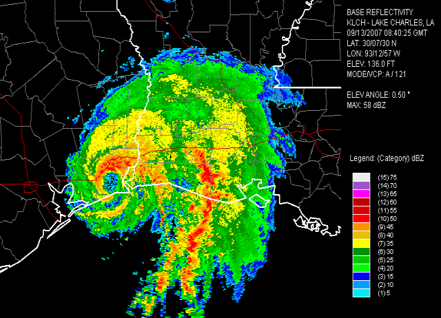 Humberto Radar Image