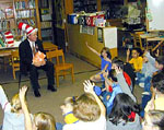 Image of Congressman Doyle in a hat.