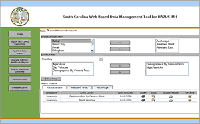 Graphic of screenshot in CDMS