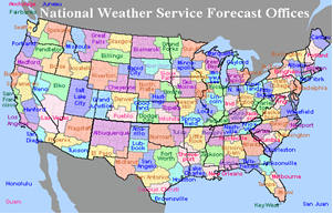 map of NWS offices