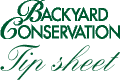 Backyard Conservation Tip Sheet