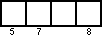 word scramble line  graphic:four boxes - box #5, box #7, blank box, box #8