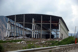 Damaged aluminum plant at Xuankou, Wenchuan 2008 [photo: M Lew]
