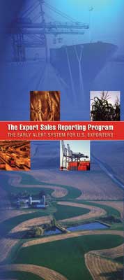 Brochure: The Export Sales Reporting Program -- The Early Alert System for U.S. Exporters (print version)