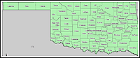 Map of Declared Counties for Emergency 3219