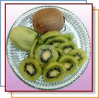 Photo of sliced kiwifruit