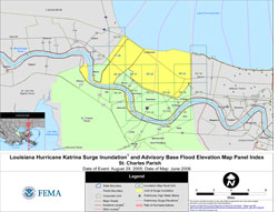 Map that links to PDF version of Index Map of St. Charles Parish