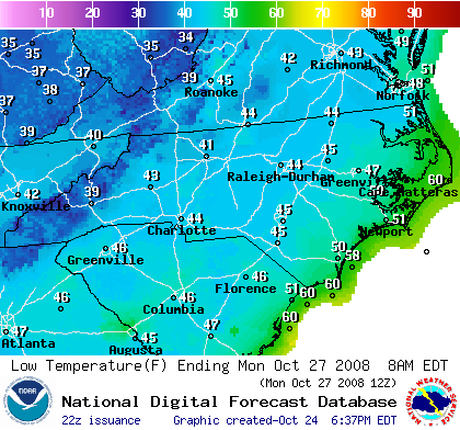 National Digital Forecast Database Image