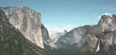 View of Yosemite Valley from the Wawona Tunnel Vista.