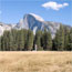 Half Dome with a cloud