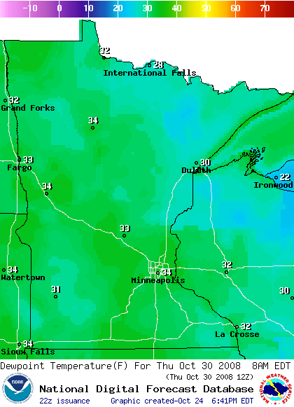 National Digital Forecast Database Image