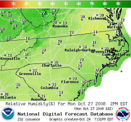 National Digital Forecast Database Image