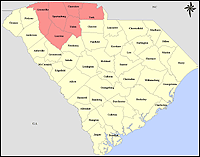 Map of Declared Counties for Disaster 1451