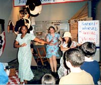 Students role playing at the Museum of Work and Culture