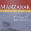 Manzanar Educator Resources, text from cover of resources box