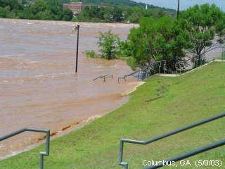 Chattahoochee River out of it's banks