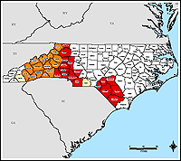 Map of Declared Counties for Disaster 1546