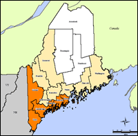 Map of Declared Counties for Disaster 1693