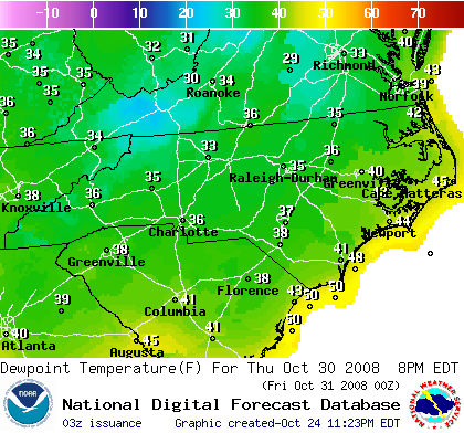 National Digital Forecast Database Image