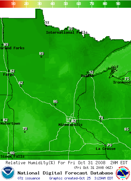 National Digital Forecast Database Image