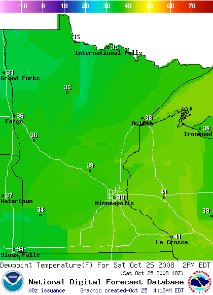 National Digital Forecast Database Image